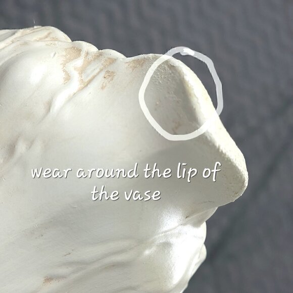 Vintage 1969 Signed Frances Coker 12” White Ceramic Pitcher Rococo Art Pottery - Picture 12 of 15